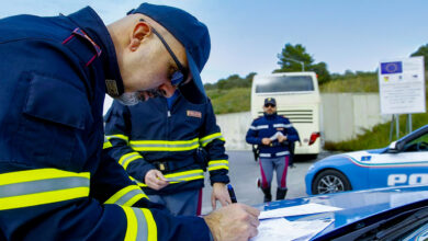 Controlli Bus Polizia Stradale Agrigento