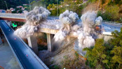 Esplosione Viadotto Ritiro