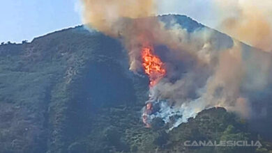 Incendio Passo Lauro Gioiosa Marea