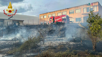 Incendio Alì Terme