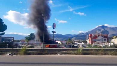 Incendio Bartolini Palermo